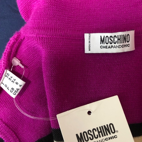 MOSCHINO Wool Turtleneck Top Sz 4 - Picture 12 of 15